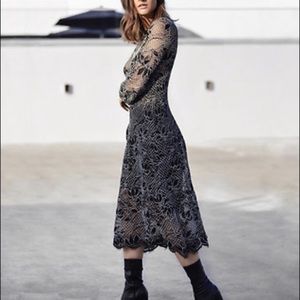 Zara Lace Midi dress.